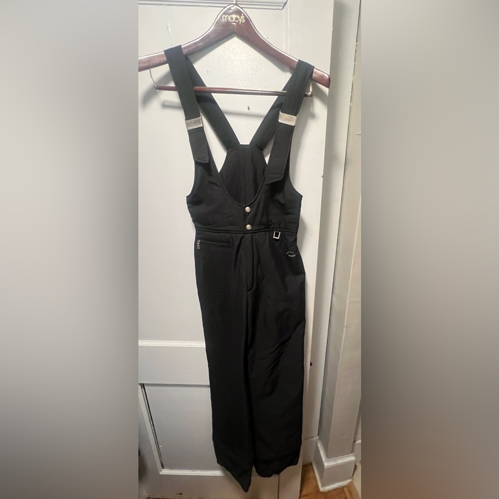 Bogner Black Women's Ski Overalls with Adjustable Straps